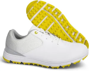 Golf Shoes Mens Spikeless,with Lace Up Design,All Weather Breathability cany polymer Men's Golf Shoes,Professional Lightweight Waterproof Golf Shoes Mens,Outdoor Trainers Breathable 