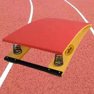 Gymnastics Springboard for Home Heavy Duty Pro Curved Spring Board rim conceive Spring Board for Home Gymnastics Beam with 4 Spring, Vault Gymnastics Equipment for School Home Gym,Durable, Red/Green GJAGXQ 