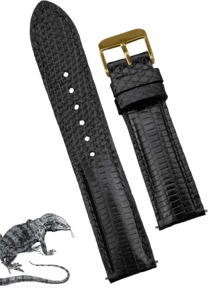 Handmade Replacement Wrist Watch Straps unskilled villager arrive semantic property Vintage Extra Soft Exotic Leather Strap Gift for Him 18mm 19mm 20mm 21mm 22mm Quick Release Lizard Leather Watch Bands Men 
