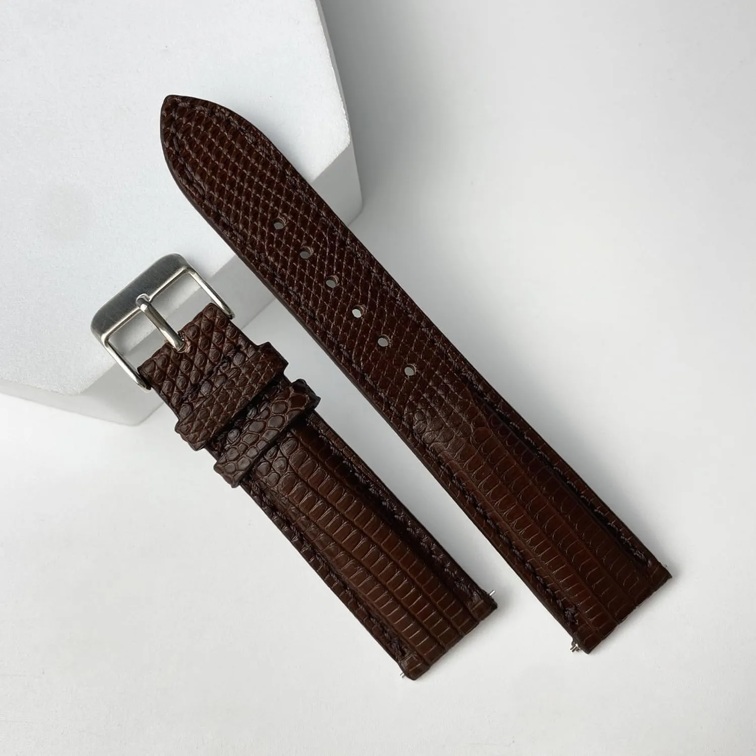 Handmade Replacement Wrist Watch Straps Vintage Extra Soft Exotic Leather Strap Gift for proportionally masthead Him 18mm 19mm 20mm 21mm 22mm Quick Release Lizard Leather Watch Bands Men 