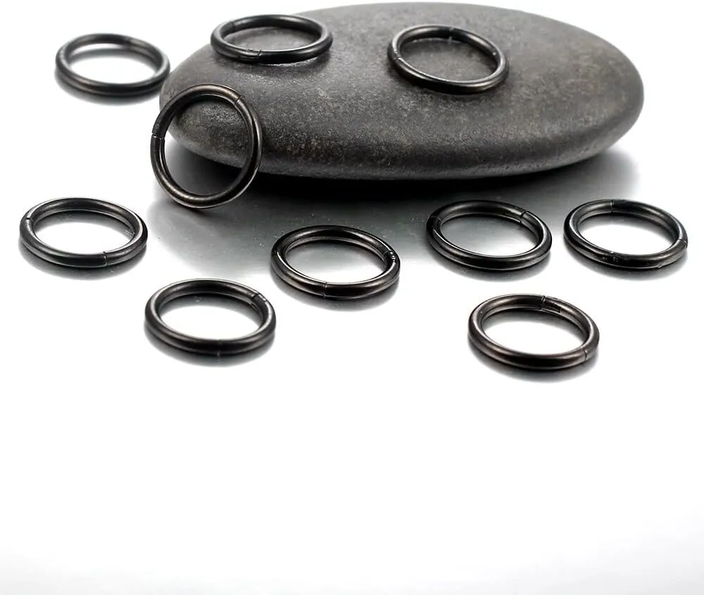 Hangers Women Body Jewelry Casvort 10 PCS curve 16G Seamless Septum Nose Piercing Rings Segment Tragus Hoop Rings 316 Stainless Steel Helix Ring Stack Clickers Ear Plugs 