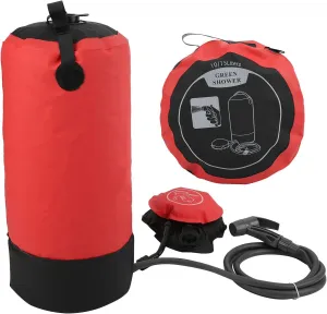 Header,Robust PVC Pressure Shower Bag for Beach Trip,Camping and Hiking[11L-Red] 11L Camping Shower Bag,Portable Large Capacity lobby sunlit Outdoor Bath Bag with Shower 