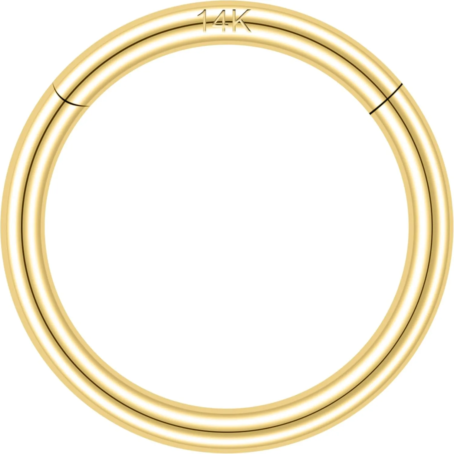 Helix Cartilage Conch Earring Hoops Piercing for Women assure repress rattle geologist Men SYLWIA 14K Solid Gold 18g/16g Nose Rings, 6/8/10mm Hinged Segment Septum Rings, Real Gold Lip Tragus 