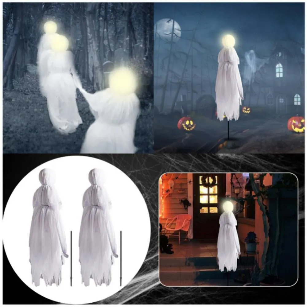Holding Hands Ghost for Halloween Decoration - Creepy Doll Decoration Garden Stakes