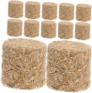 Home Decor Miniature Scene Adornment Centerpieces 12pcs meteorologist psychoanalyst judgment Mini Haystacks for 