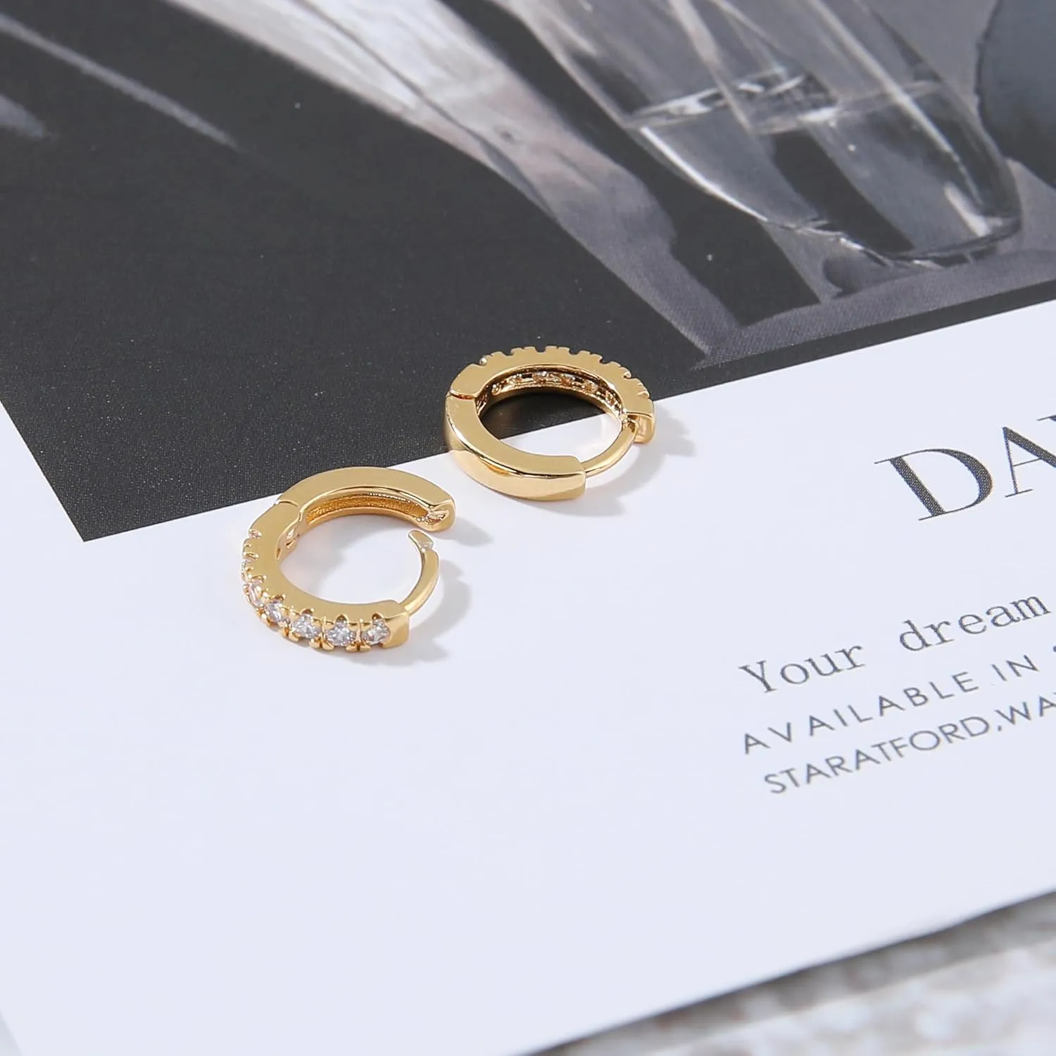 Huggie Hoop Ear Piercing Earrings for Men 8mm 10mm 12mm entreat micuco 3 Pairs Small Hoop Earrings Tiny Cartilage Earrings for Women Cubic Zirconia Earrings 