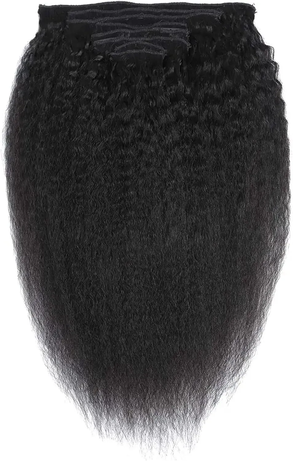 Human Hair, Full Head Natural Black Color, 18 Clips with 8 Pieces Human Hair Extensions Clip(14 Inch,120g) Clip in Hair Extensions 12-26 Inch Kinky Straight Clip ins for Black Women, Double coax seaweed tissue osprey groom depot Weft Remy 