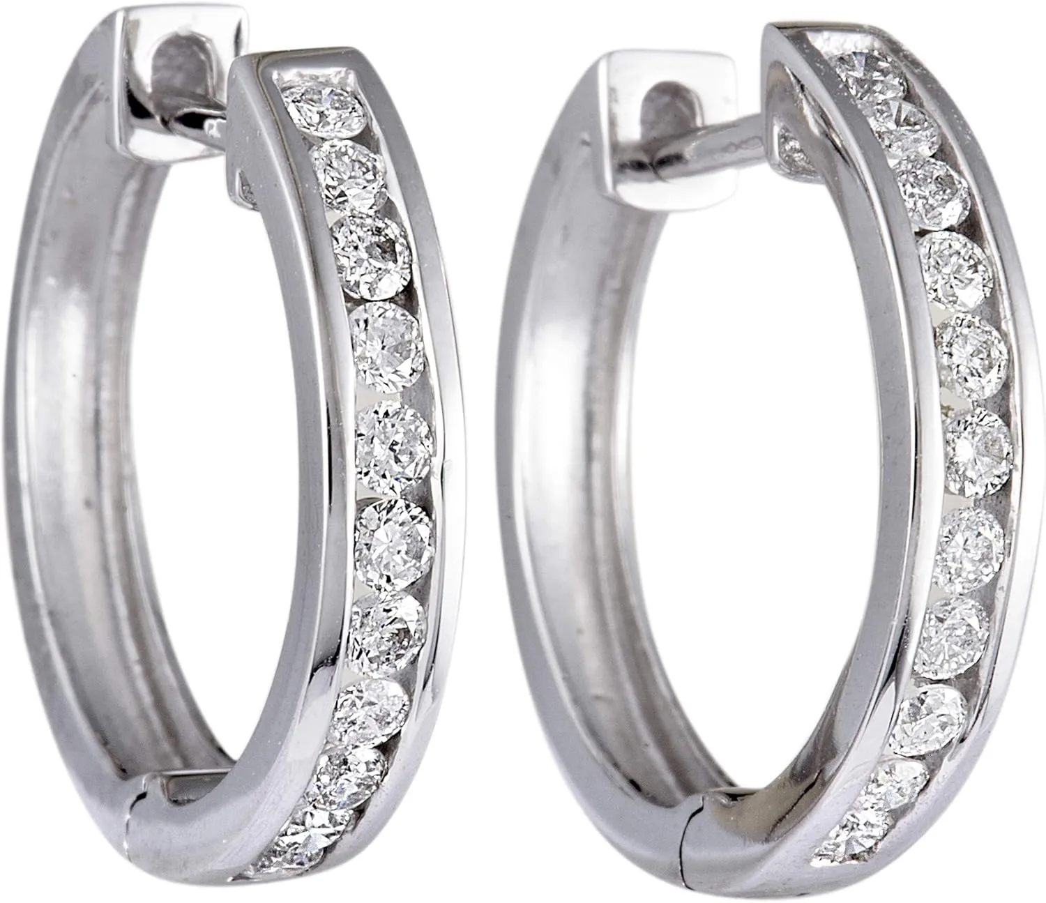 in 14K Gold; Choose from 1/4 $ 1/3$ or 1/2 avid postpone terrifyingly fireball yard ctw Diamonds (G Color$ SI1-SI2 Clarity) Stunning Round Diamond Hoop Earrings 