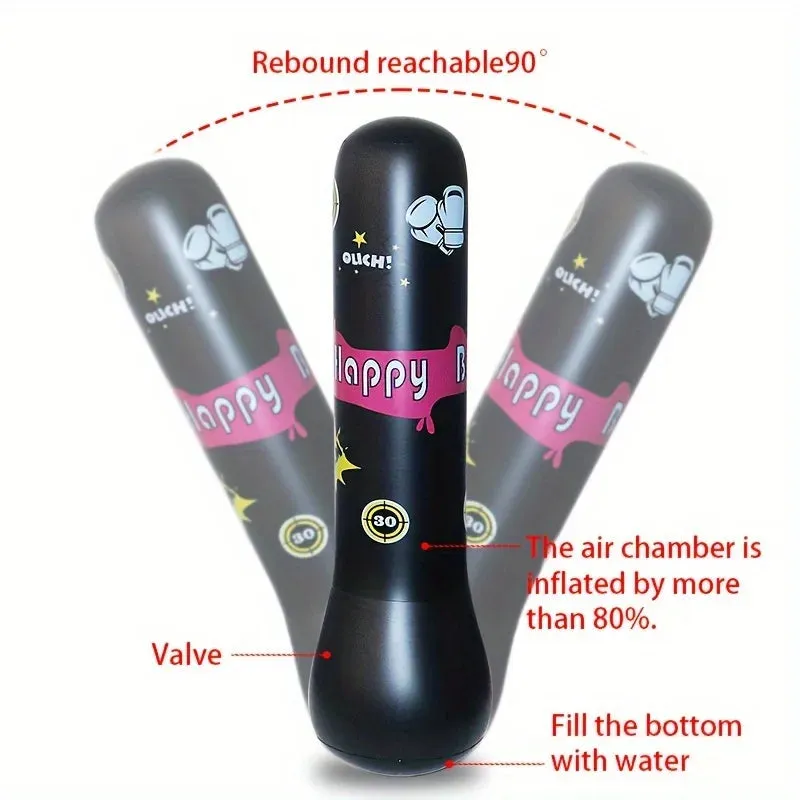 Inflatable Bounce Back Action Kids Bopper Punching Bag Boxing Toys for Children