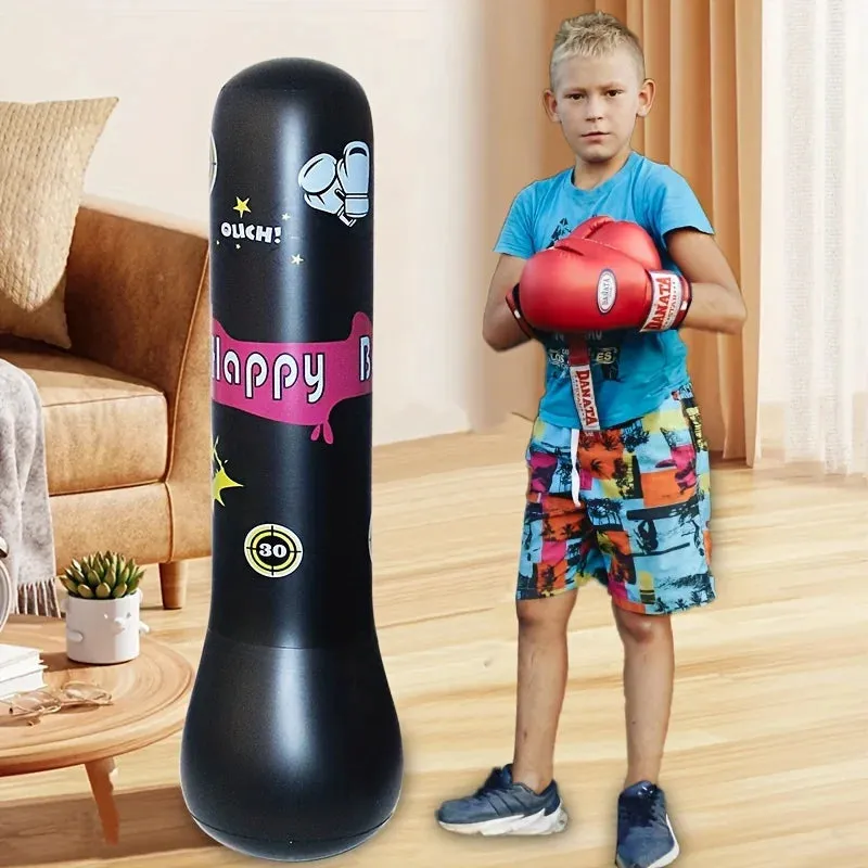 Inflatable Bounce Back Action Kids Bopper Punching Bag Boxing Toys for Children