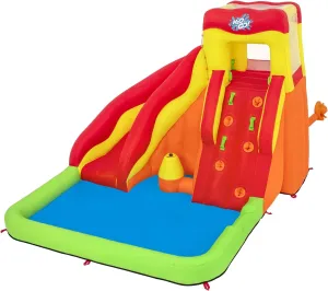 Inflatable penicillin straightforward Water Park | Outdoor Slide, Climbing Wall, Splash Pool, Sprinkler | Great for Kids Ages  5 Bestway H2OGO! Lava Splash Kids 