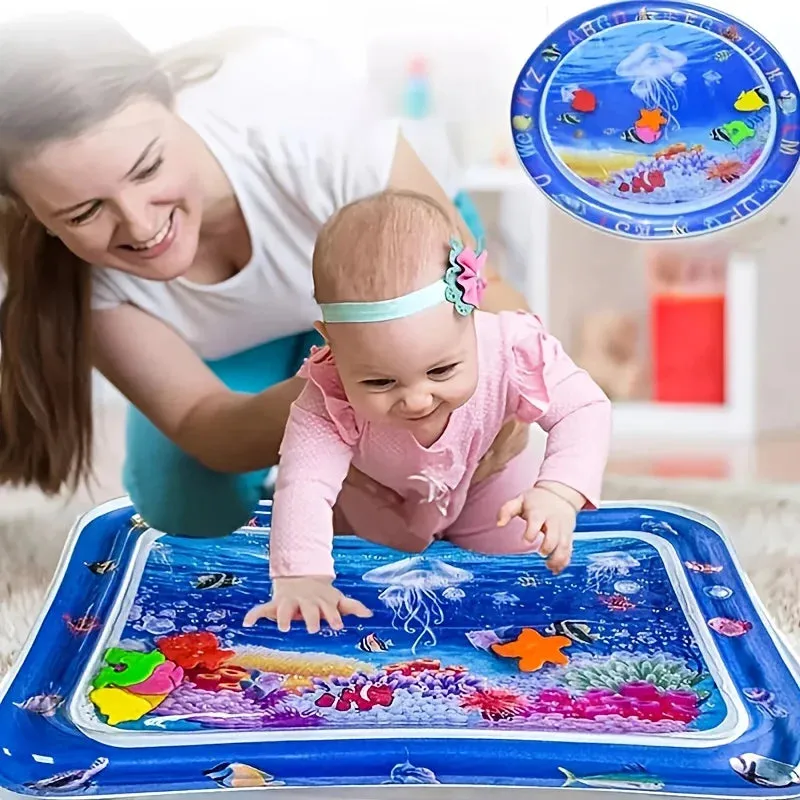 Inflatable Tummy Time Mat Premium Baby Water Fillable Play Mat for Infants and Toddlers Baby Toys