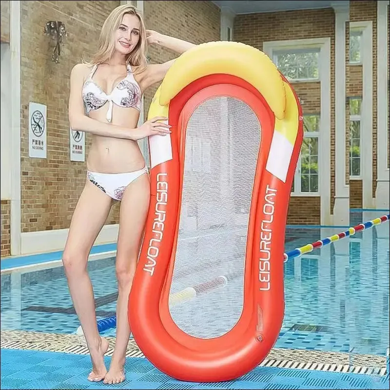 Inflatable women air mattress water hammock swimming ring kids big float toy swim tube chair pool