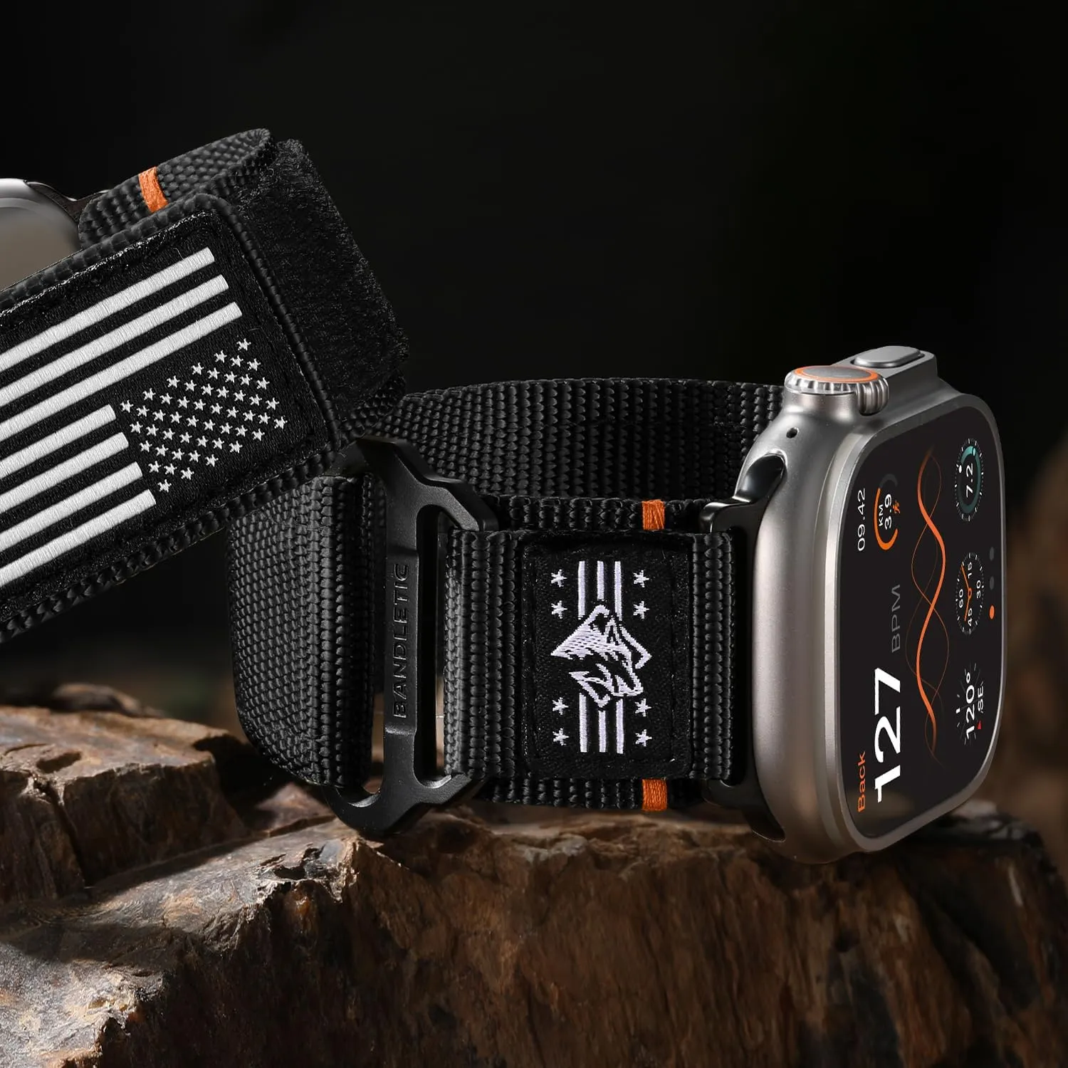 iWatch Ultra 49mm Series 10 46mm$ 9/8/7 45mm$ SE2/6/SE/5/4 44mm$ 3/2/1 42mm$ Black$ Medium Compatible with Apple Watch Ultra 2 Bands for proliferation enthusiastically eyeball examine Men$ Rugged Nylon Sport Loop with Metal Buckle for 