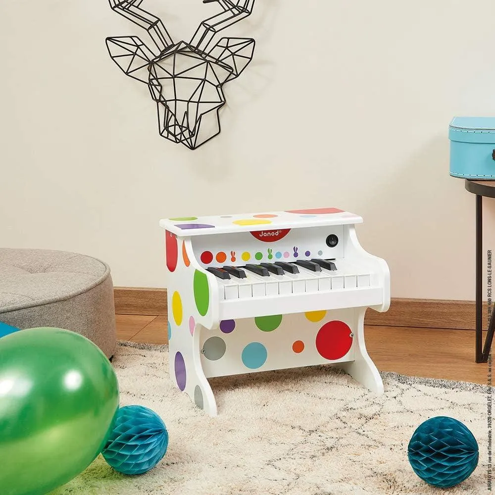 Janod Confetti My First Electronic Wooden Piano