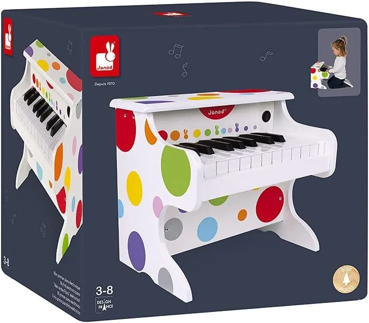 Janod Confetti My First Electronic Wooden Piano