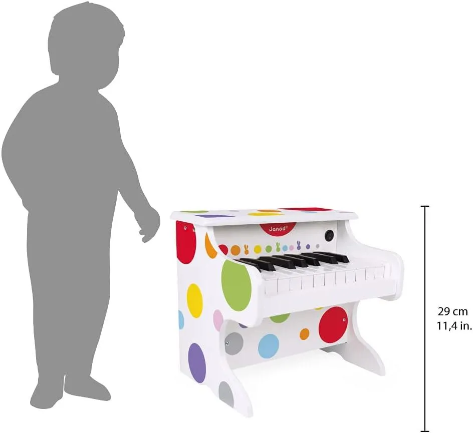 Janod Confetti My First Electronic Wooden Piano