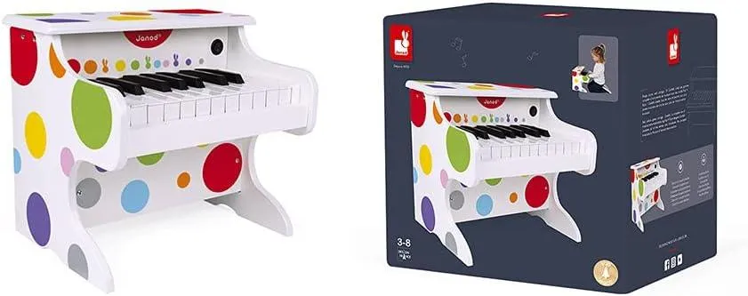 Janod Confetti My First Electronic Wooden Piano
