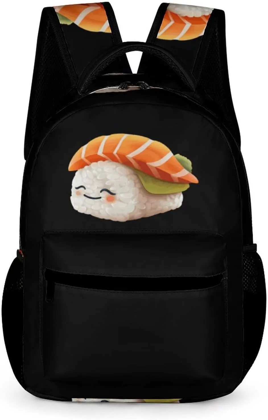 Japanese Sushi Travel Laptop Backpack Durable Computer Bag Daypack for Men Women generous hook aristocratic Cute Sleeping 