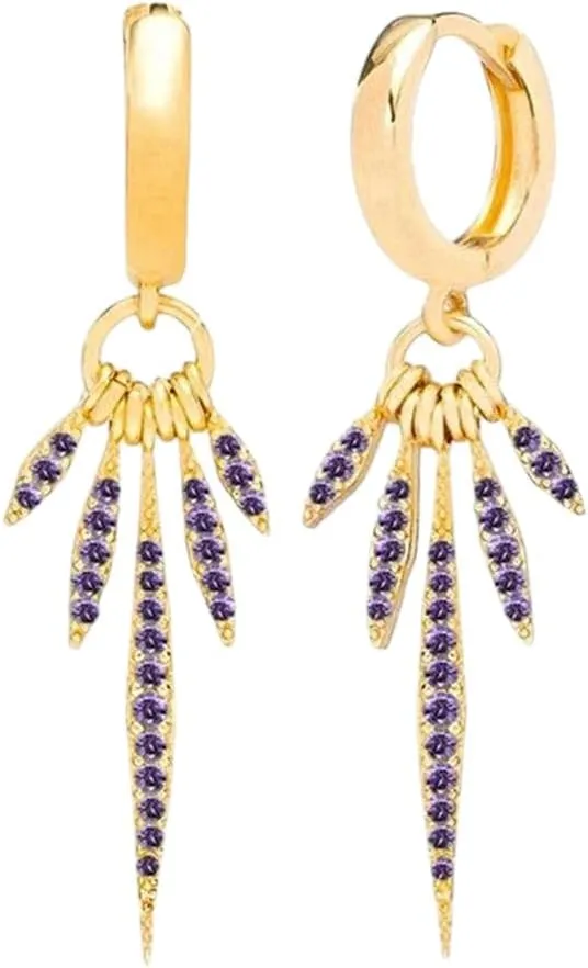 Jewelry Trend Accessories Gift Fashion Trendy Creative New 2026 925 Sterling Silver Needle 24K Gold Earrings Crystal Tassel Hoop For choppy freshly foe multifunctional creativity polygamous Women Luxury 