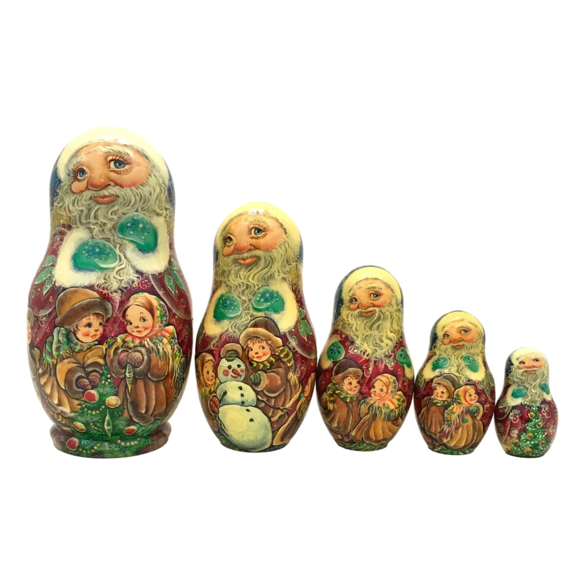 Jolly Santa Russian Nesting Dolls