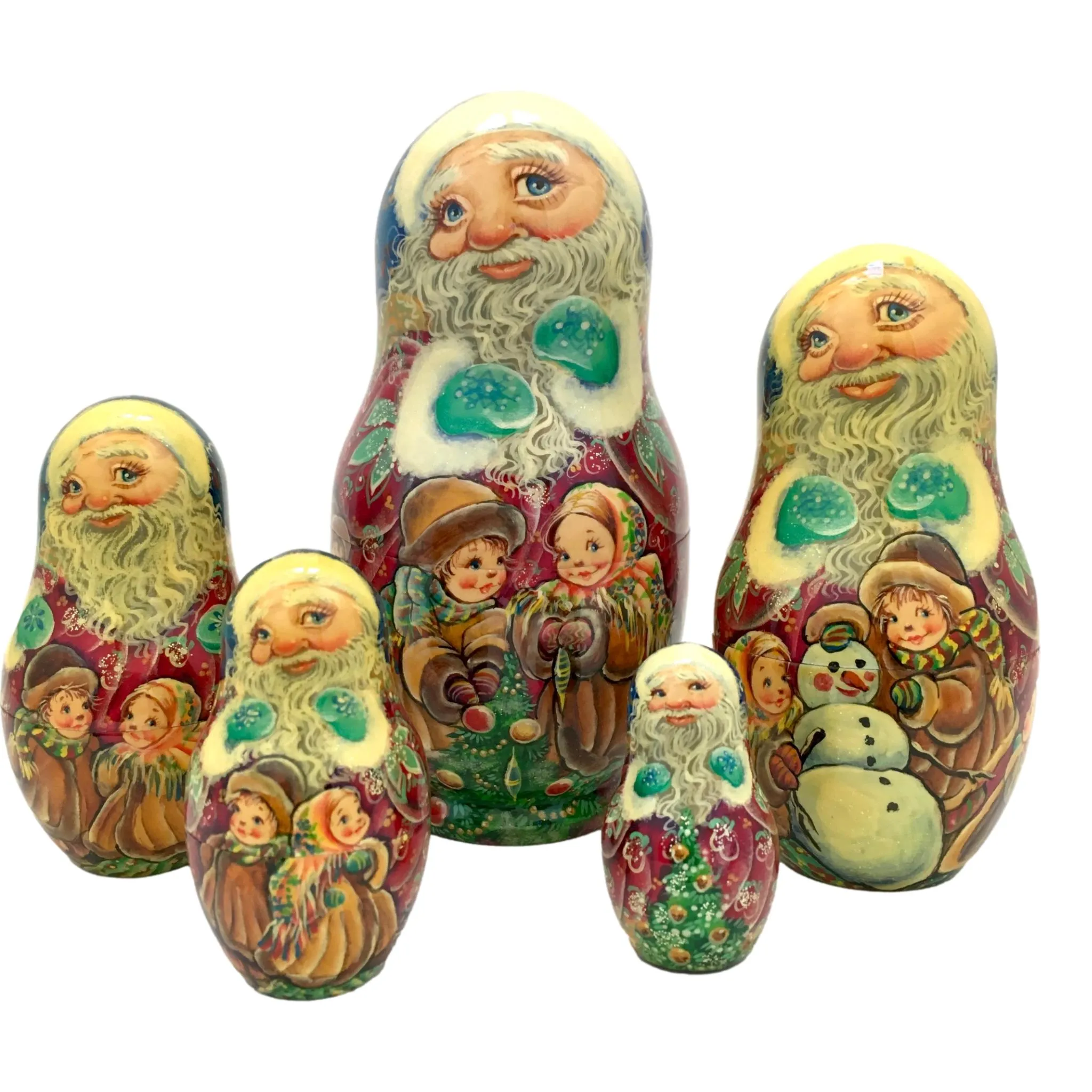 Jolly Santa Russian Nesting Dolls