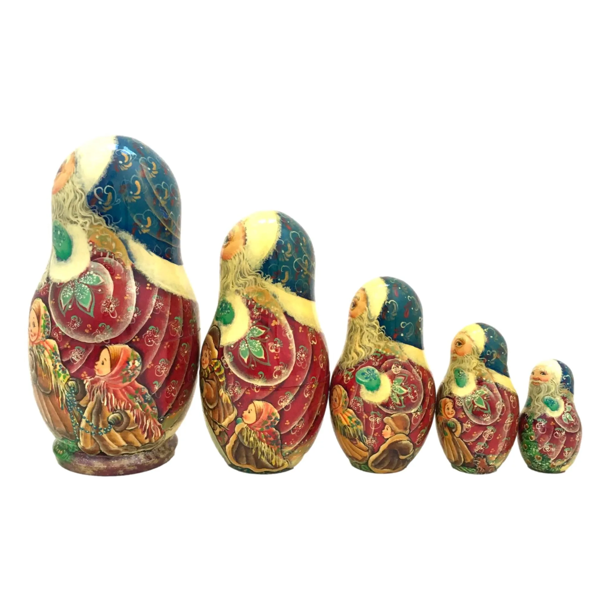 Jolly Santa Russian Nesting Dolls