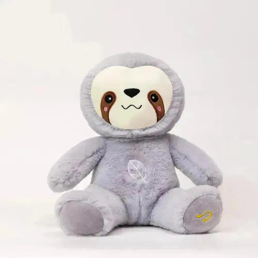 Kawaii Musical Breathing Sloth Plush Toy