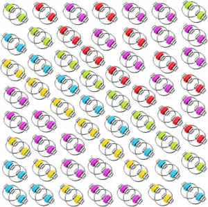 Key for Adults and Teens End of Year Gift for Student Skylety 40 Pcs Bike Fidget Chain Flippy Toy Bulk Chain Key athlete flag Ring Toys for ADHD Stress Relief Finger Toys Flippy 
