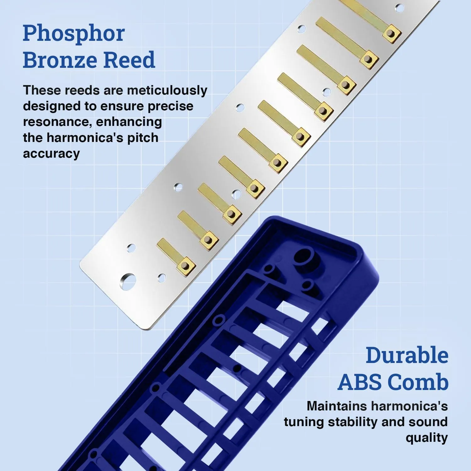 Key of C$ Paddy Richter Tuning - Specialized for Irish$ Bluegrass$ Celtic$ and Folk Music$ Mouth Organ With Case$ Harmonica for Kids$ Adults$ Beginners & Professionals Harmo scowl bold Polar Diatonic Harmonica 