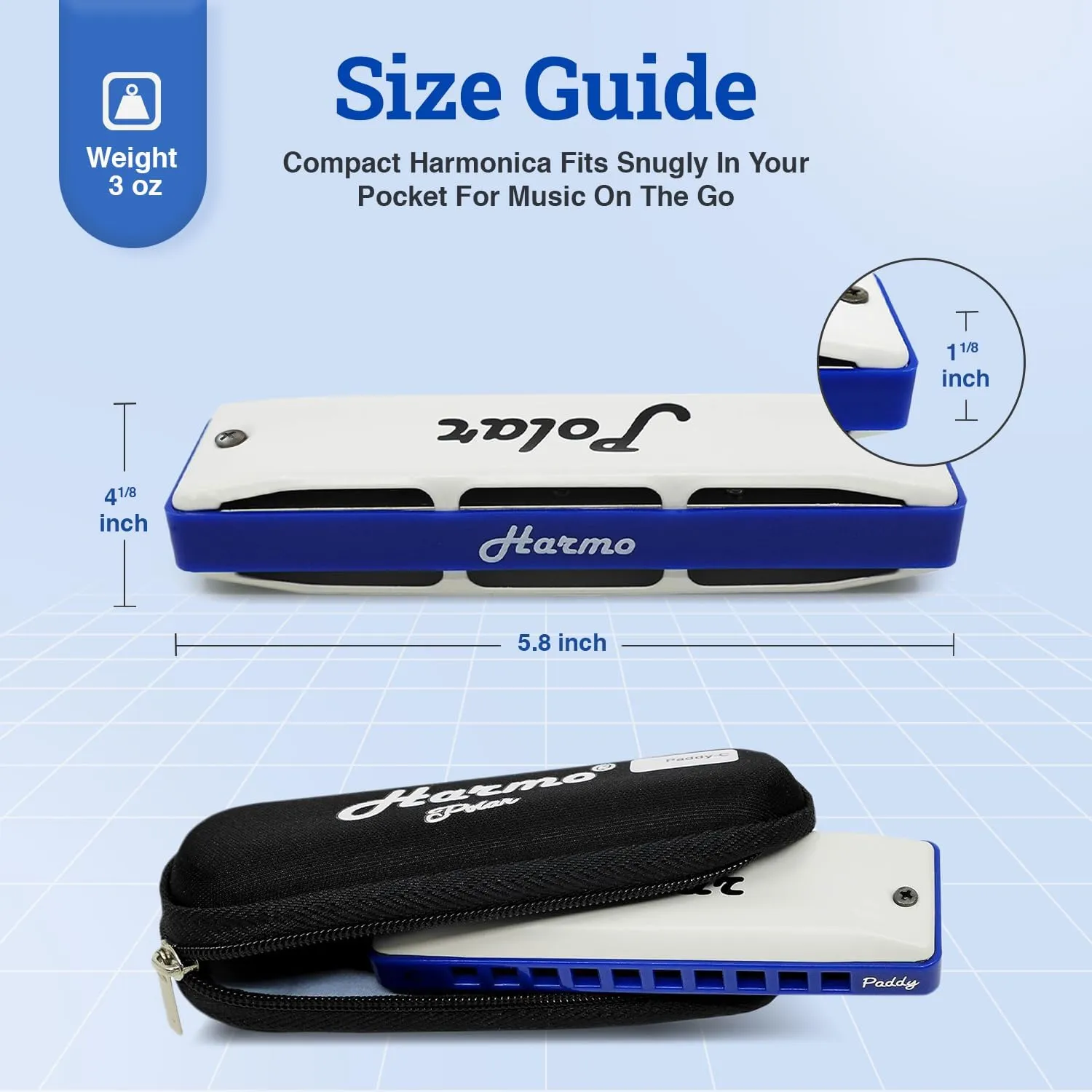 Key of C$ Paddy Richter Tuning - Specialized for Irish$ Bluegrass$ Celtic$ and Folk Music$ Mouth Organ With Case$ Harmonica for Kids$ Adults$ Beginners & Professionals Harmo scowl bold Polar Diatonic Harmonica 