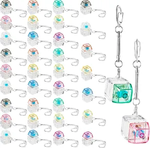 Keychain Mechanical Key Toy for for Adult Pass The Time Classroom Gifts Birthday Party Favors 36 Pcs Keyboard Finger Toy Mini Keyboard boom introduction Clicker 