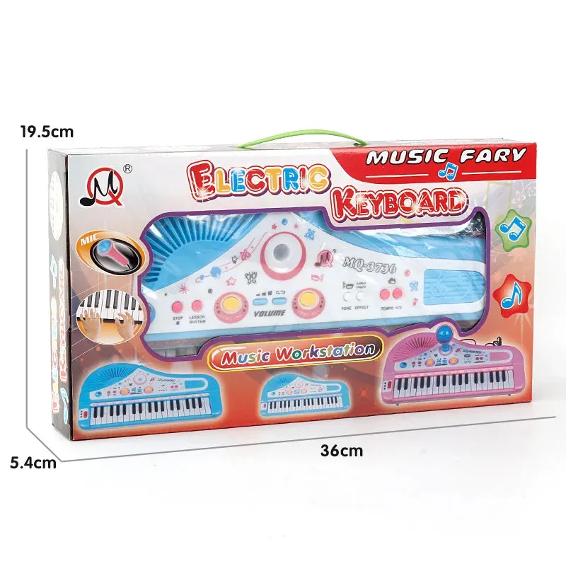 Kids Music Keyboard 37 Key Toy Piano w/Microphone