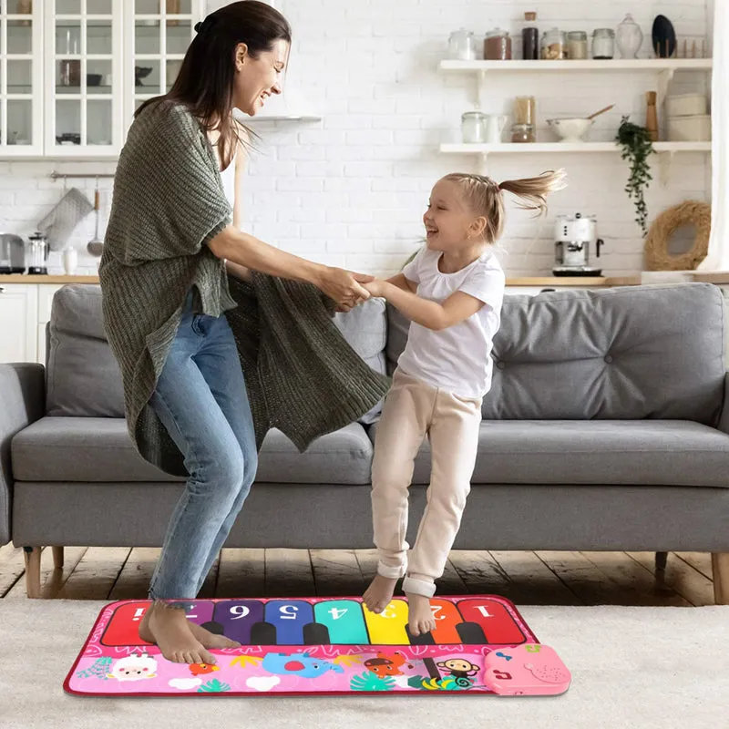 Kids Piano Mat Electronic Musical Mat Floor Keyboard Toys Gift for Boys Girls