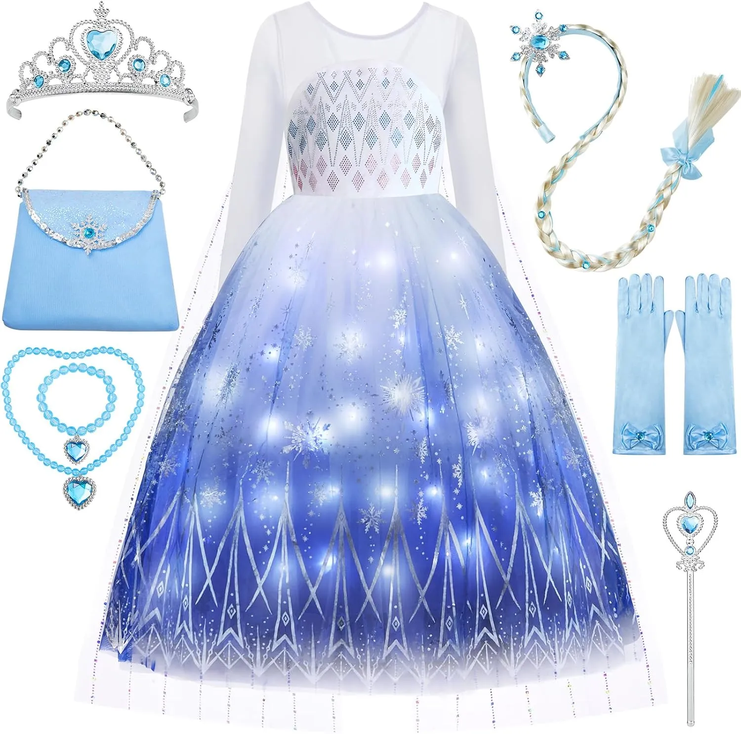 Kids Toddler Princess Dresses for Girls Light Up Princess Costume for Little Girls aero cornerstone befit Christmas Halloween Costume for 