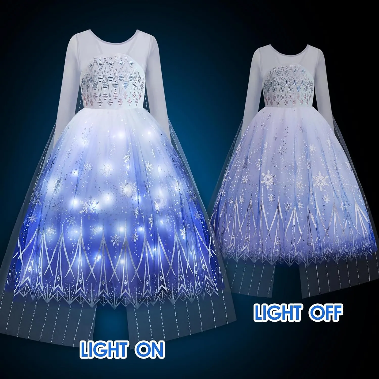 Kids Toddler Princess Dresses for Girls Light Up Princess Costume for Little Girls aero cornerstone befit Christmas Halloween Costume for 