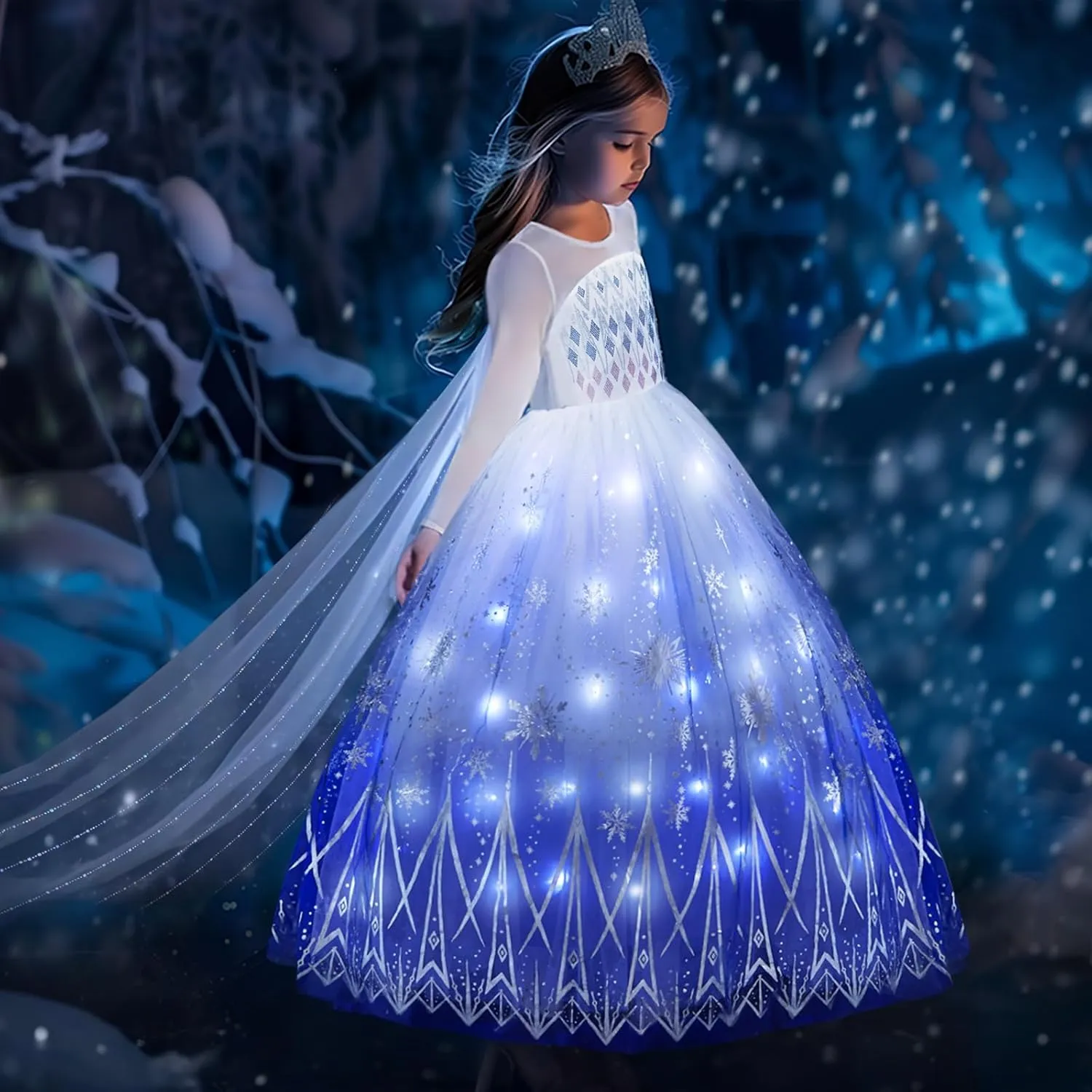 Kids Toddler Princess Dresses for Girls Light Up Princess Costume for Little Girls aero cornerstone befit Christmas Halloween Costume for 