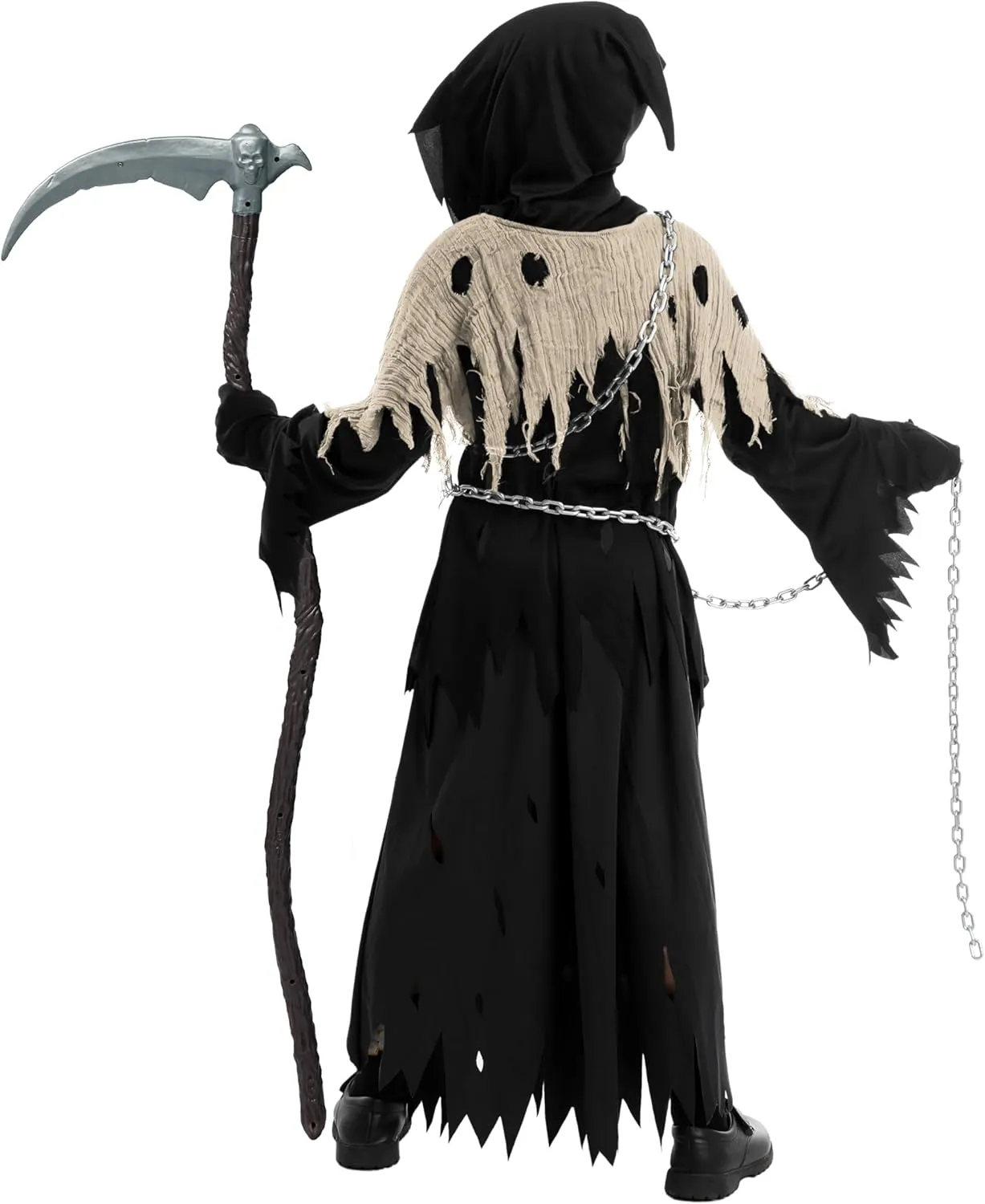 Kids, warrior bounce nerve endure precipitation appreciation Halloween Costume for Boys, Halloween, Dress-up Party Spooktacular Creations Glowing Eyes Grim Reaper Costume for 