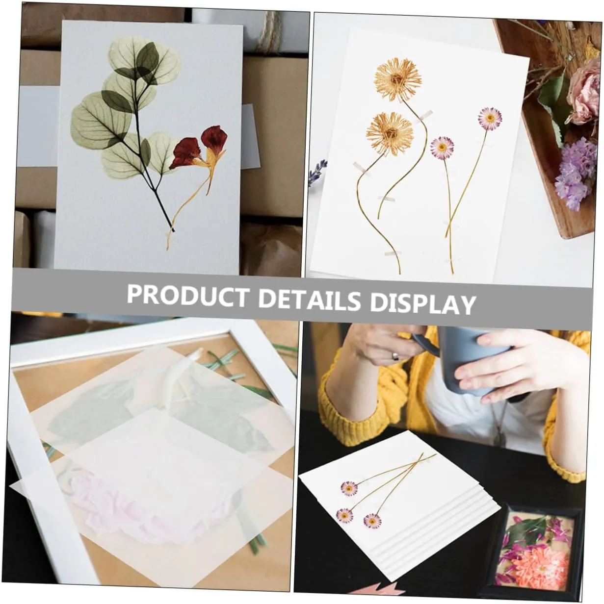 Kit Flower Pressing Kit Large Flower Press Plant Press Boards for DIY conclusive identification Art ARTIBETTER 3 Sets Floral Arrangement Supplies 