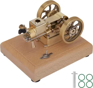 Kits, 1.6cc Hit Miss Evaporated Water-Cooled Four-Stroke Horizontal saturday Internal Combustion Engine Model, Physics Science Engine Kit FunXylophy Engine Model 