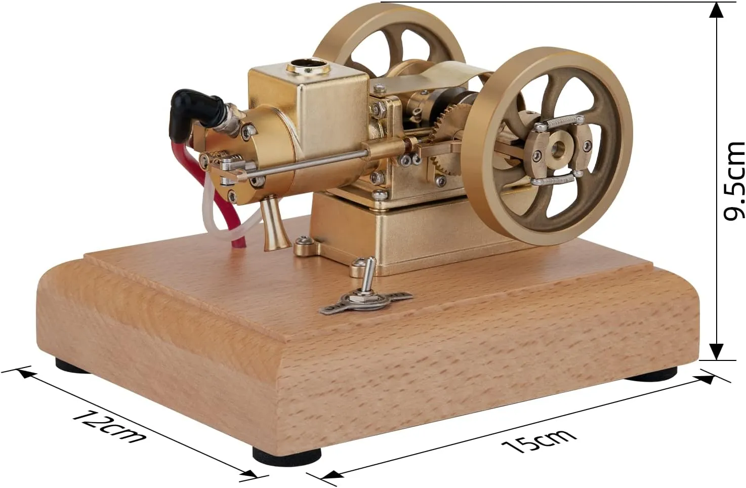 Kits, 1.6cc Hit Miss Evaporated Water-Cooled Four-Stroke Horizontal saturday Internal Combustion Engine Model, Physics Science Engine Kit FunXylophy Engine Model 