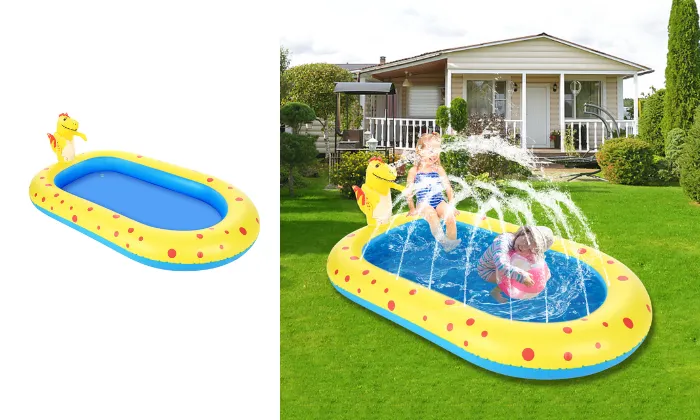 Large Inflatable Sprinkler Pool for Kids