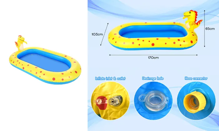 Large Inflatable Sprinkler Pool for Kids