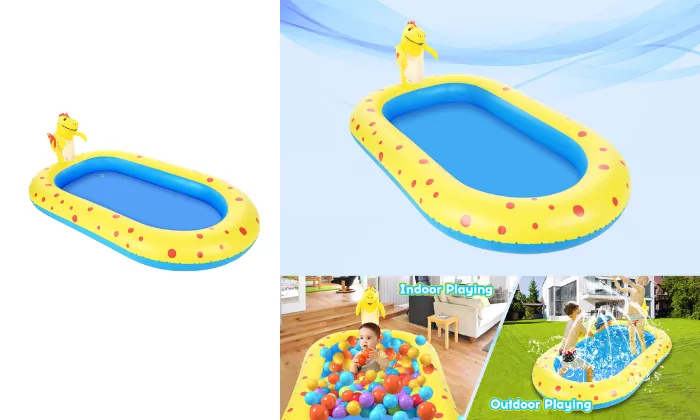 Large Inflatable Sprinkler Pool for Kids