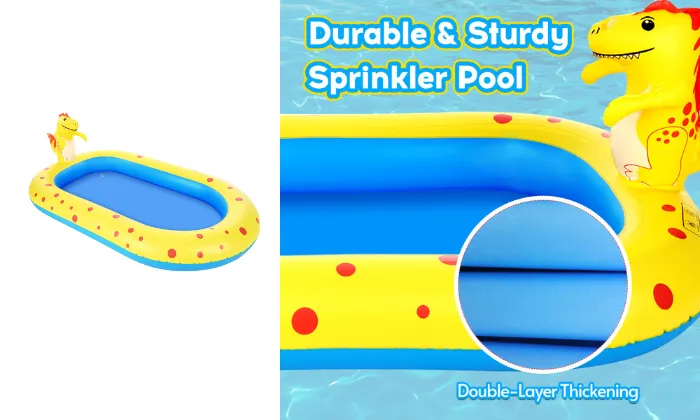 Large Inflatable Sprinkler Pool for Kids