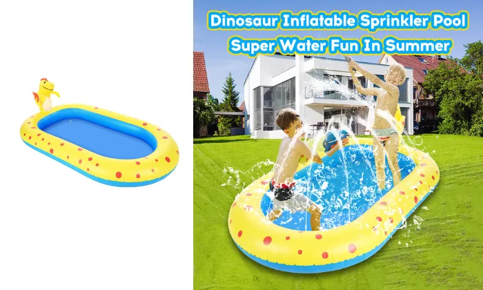 Large Inflatable Sprinkler Pool for Kids