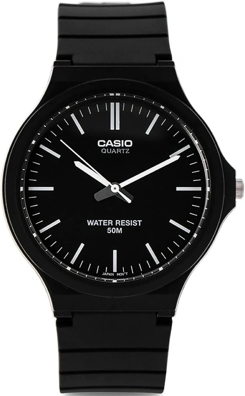 Large Resin Case | wildflower Resin Glass | Resin Band | Large Arabic Numerals | Analog Watch | Easy to Read Display | 3 Year Battery Casio MW240 Series | Men��s Quartz Watch | 50M WR | 