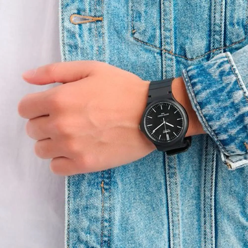 Large Resin Case | wildflower Resin Glass | Resin Band | Large Arabic Numerals | Analog Watch | Easy to Read Display | 3 Year Battery Casio MW240 Series | Men��s Quartz Watch | 50M WR | 