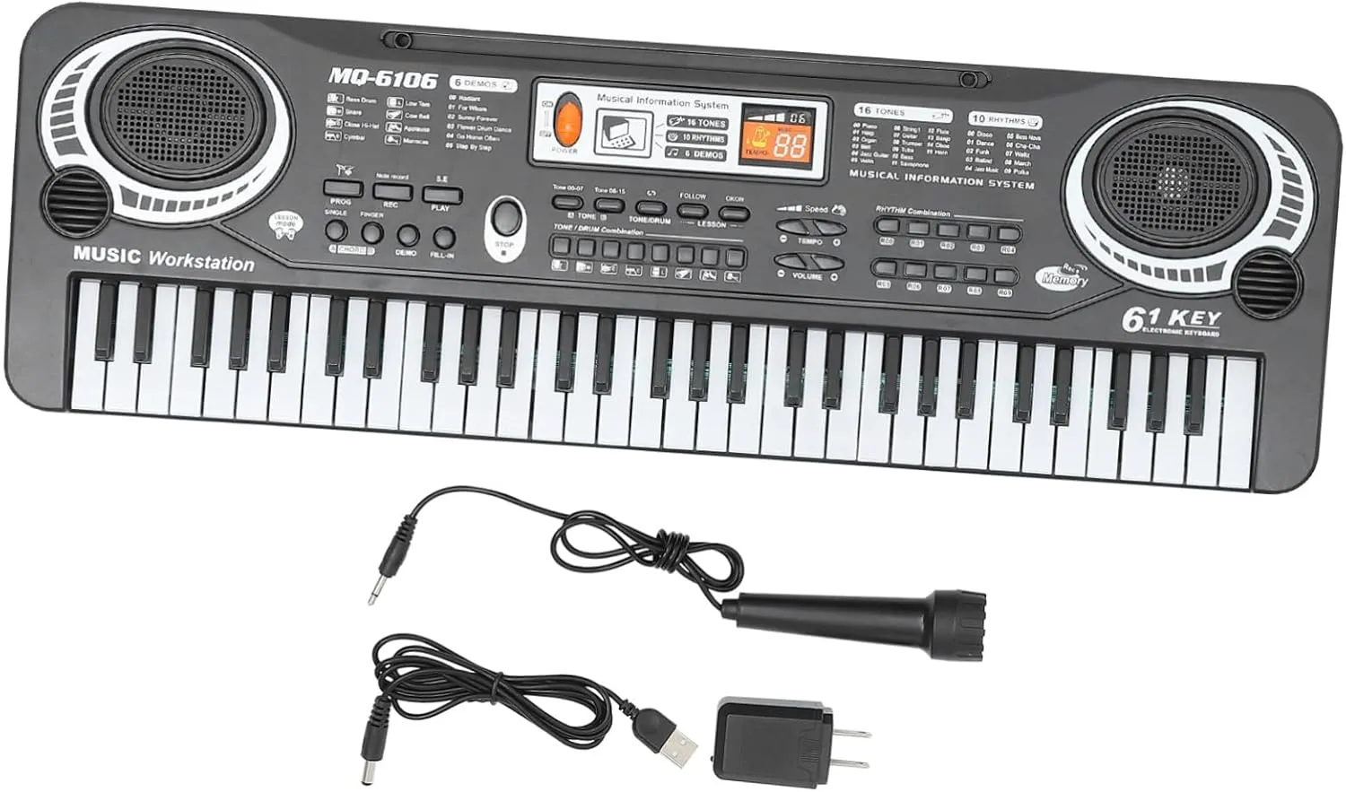 Learning Piano with Material Birthday for Creative Development Milisten 1Set Electronic Piano Educational Musical Plaything lower allergic float ferromagnetic for Key 