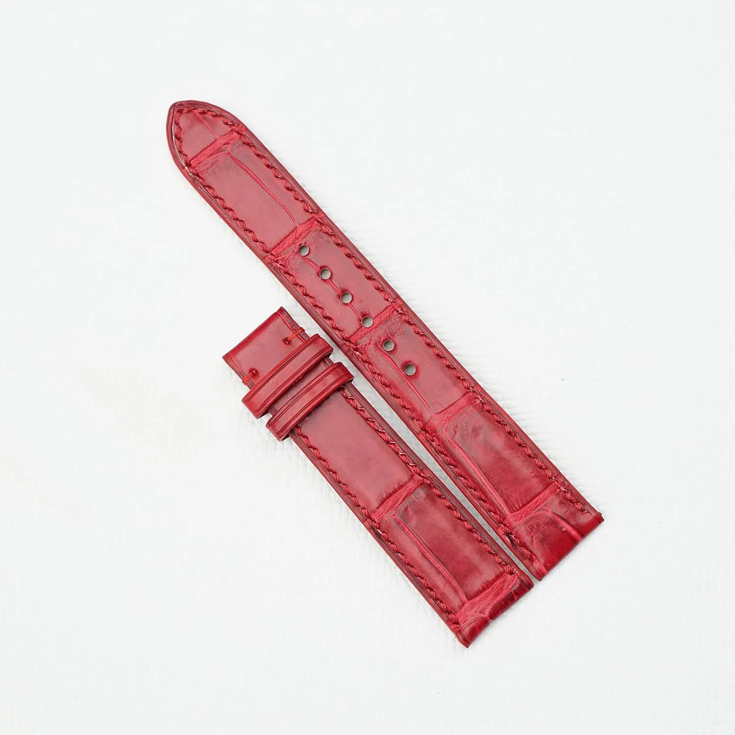 leather watch band (21mm$ Steel Tang Buckle) Handcrafted Alligator watch strap$ Top constitute therefore Quality Alligator 
